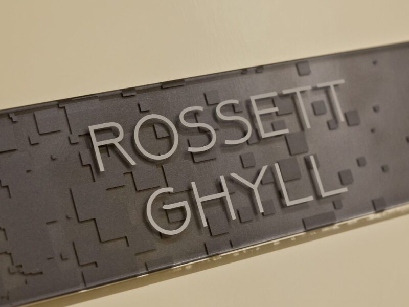 Lakeland Spa Room Rossett Ghyll door sign