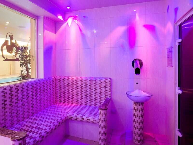 Waiting area for spa treatments